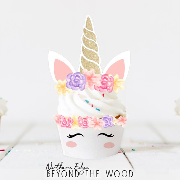 Unicorn Cupcake Toppers - Etsy