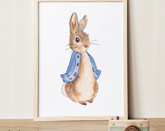 Peter Hase Poster, Peter Hase Poster, Peter Hase Poster, Poster zum Download, Peter Hase, Hase zum selbst Ausdrucken, Art