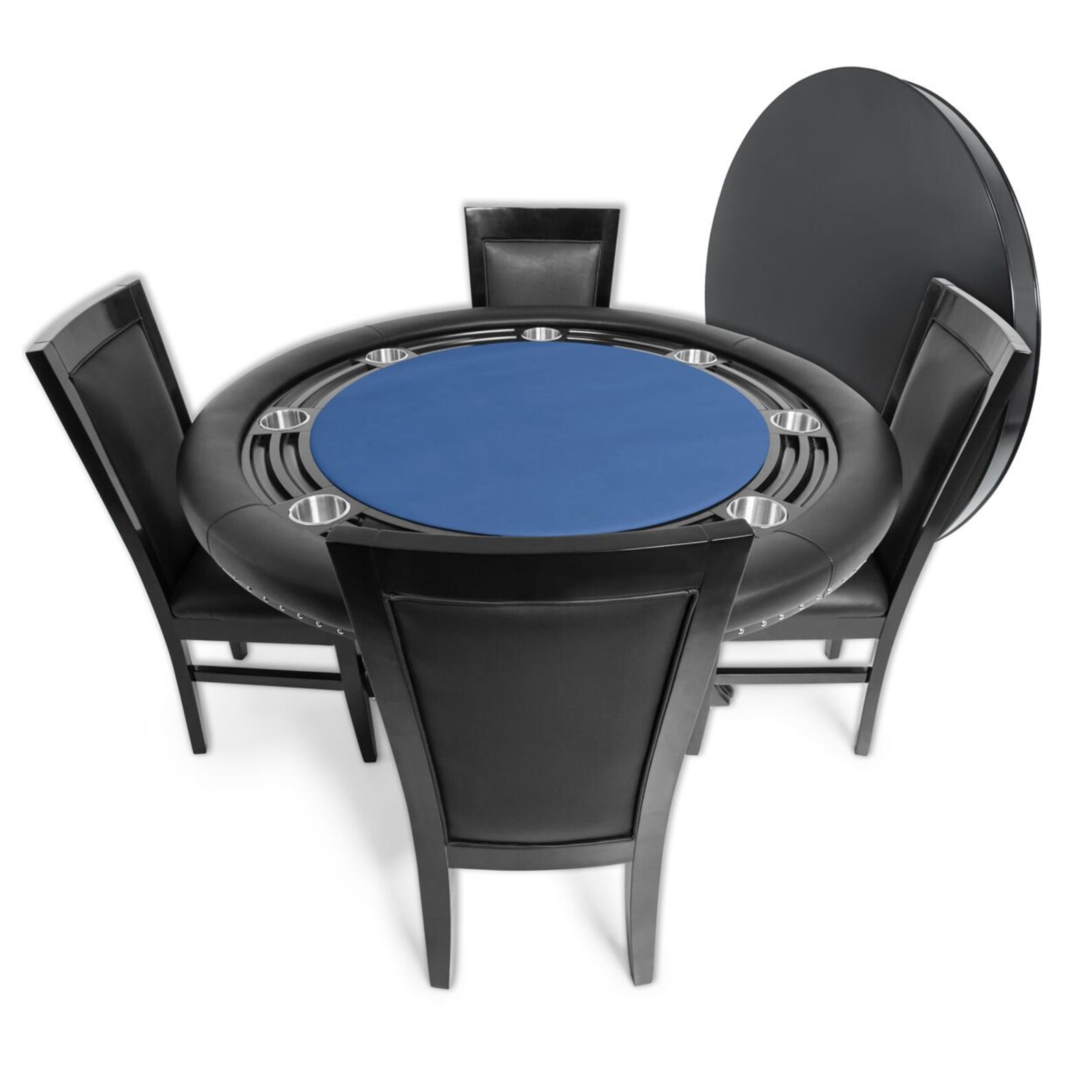 The Nighthawk Poker Table With Dining Top & 4 Dining Chairs Etsy