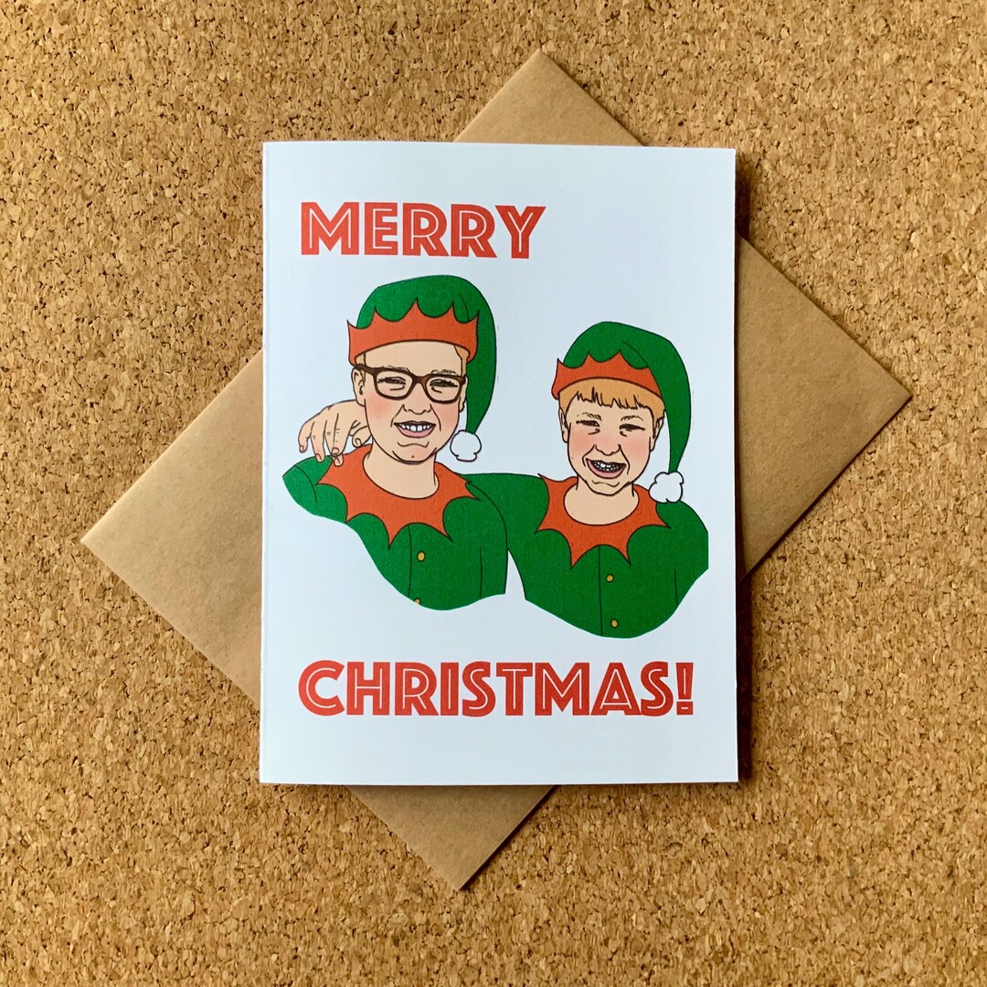 Custom Elf Portrait Christmas Card - Etsy