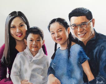 Custom Watercolour Portrait 11x14