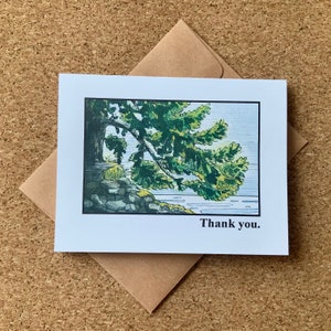Carte de remerciement Big Tree