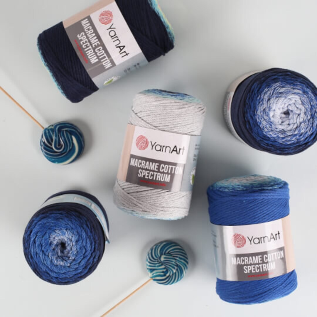 YarnArt Macrame Cotton Spectrum garen je kunt het veilig gebruiken voor al je zomerprojecten Etsy Nederland