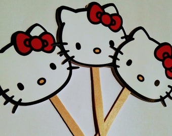 Kitty Cupcake Toppers/Die cuts