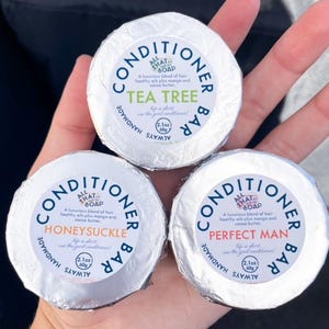 Solid Conditioner Bar, Eco-Friendly Conditioner, Handmade Conditioner, Conditioner for Her, Conditioner for Him, No Plastic, Healthy Hair