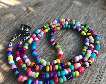 Elegante collar para gafas, cadenas para gafas, sujetador para gafas, correa colorida para gafas de sol. ¡El regalo perfecto!
