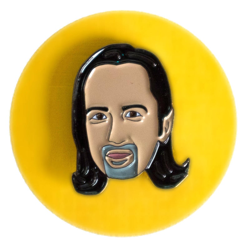 Lin-Manuel Miranda (Hamilton musical) enamel lapel pin image 1