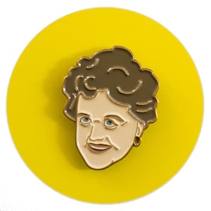 Angela Lansbury enamel lapel pin