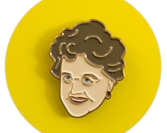 Angela Lansbury enamel lapel pin