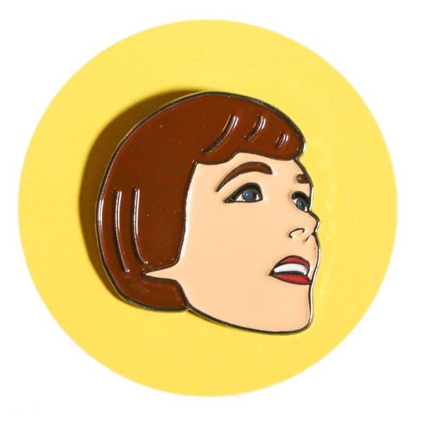 Julie Andrews enamel lapel pin (The Sound of Music)