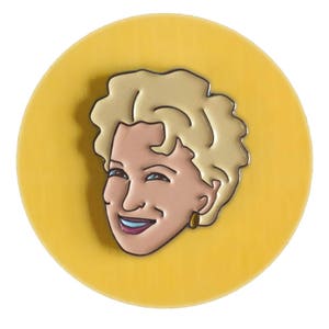Bette Midler enamel lapel pin