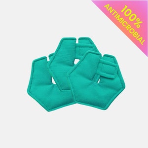 Antimicrobial G-Tube Pad in Teal for Feeding Tube, Button, Mickey, Gastrostomy feeding, tubies - Absorbent and soft!