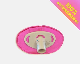 Antimicrobial Trach Pads in PINK for Tracheotomy Cover - Surgery Recovery - Trach Dressing -Soft, Absorbent, Washable, Reusable!