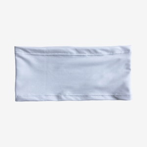 White SoftStretch Waistband- mild compression for Ostomy Bag Cover, Surgery Recovery, Feeding Tube, Catheter Support, Maternity Band,