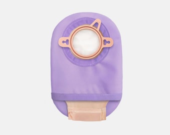 Ostomy Pouch Cover in ORCHID for Colostomy, Ileostomy, Urostomy Bag - Stoma - Water-resistant - Eco-PUL - Flips open for easy empty