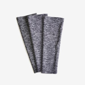 SoftSleeve™ (3-Pack) in Charcoal for T1D glucose monitoring devices, PICC lines, MiniMeds, Omnipods, and IVs, SPF 50, sensory-friendly