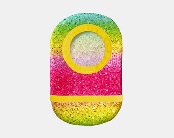 Ostomy Pouch Cover in Glitter Pride for Colostomy, Ileostomy, Urostomy Bag - Stoma - Water-resistant - Eco-PUL - Flips open for easy empty