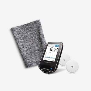 Bicep Band™ in Charcoal - sensory-friendly for T1D - PICC lines - omnipods - glucometers - IV cover - Diabetes Care - SPF 50 -sweat-wicking