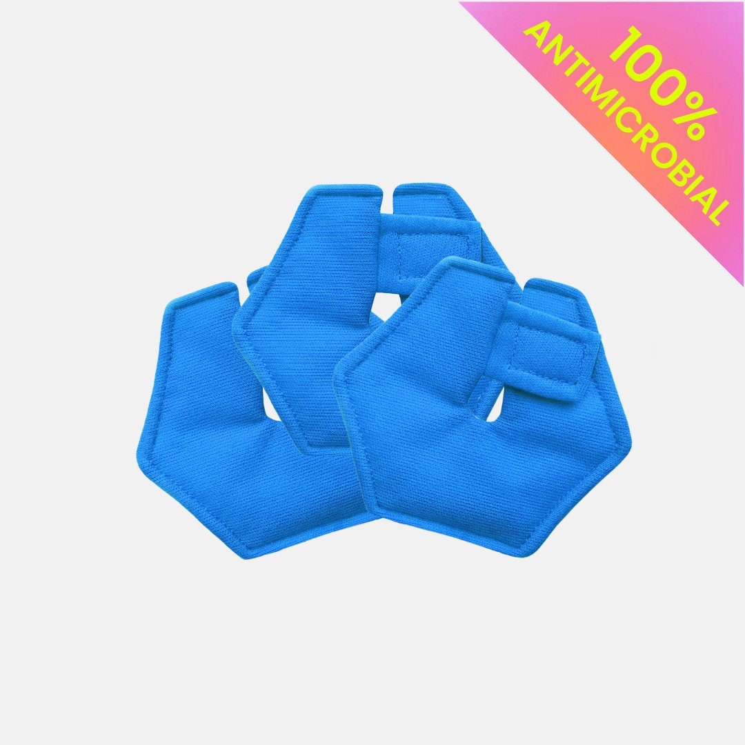 Antimicrobial Gtube Pad in Blue for Feeding Tube, Button, Mickey