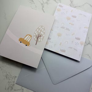 Postkarte „Auto“ mit passendem Umschlag