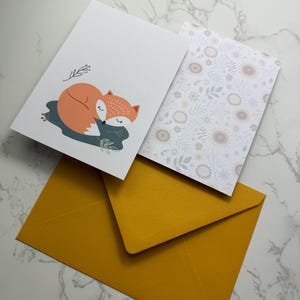 Postkarte „Fuchs“ mit passendem Umschlag