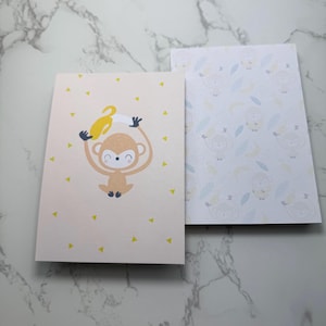 Postkarte „Affe“ mit passendem Umschlag