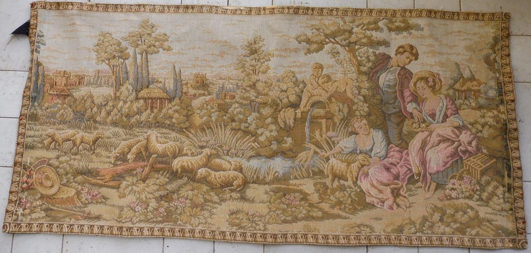 Tapisserie Murale Parisienne 50x50 Cm - Notre-Dame, Seine, Paysage, DOBLYS