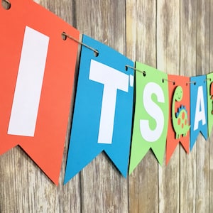 It's A Boy Dinosaur Banner, Dinosaur Baby Shower, Dinosaur Party Decor