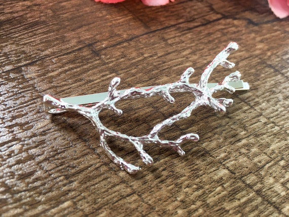 Silver Tree Branch Hair Clips Wedding Hair Clips Rustic Etsy