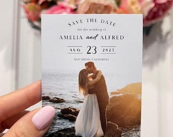 Save the Date Magnets, Wedding Magnets, Photo Save the Date, Custom Magnets, Photo Invitation