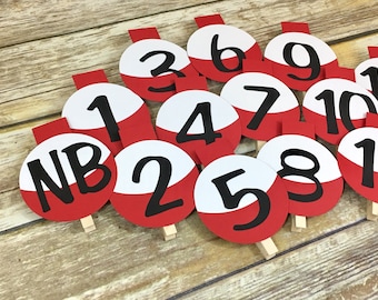 First Year Photo Clips, Fishing Bobber 1st Year Clips, Fishing Party, First Birthday Decor, Fishing Theme