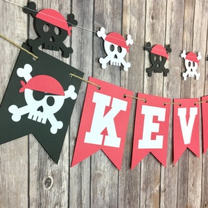 Pirate Name Banner, Pirate Party, Name Banner, Photo Prop