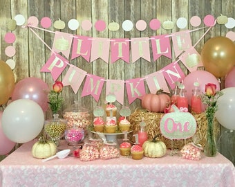 Little Pumpkin Banner, Birthday Banner, First Birthday, Baby Shower, Photo Prop, Party Decor