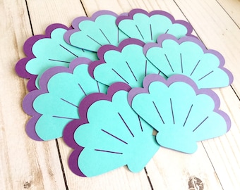 Seashell Die Cuts, Under The Sea Party, Table Decor, Mermaid Party