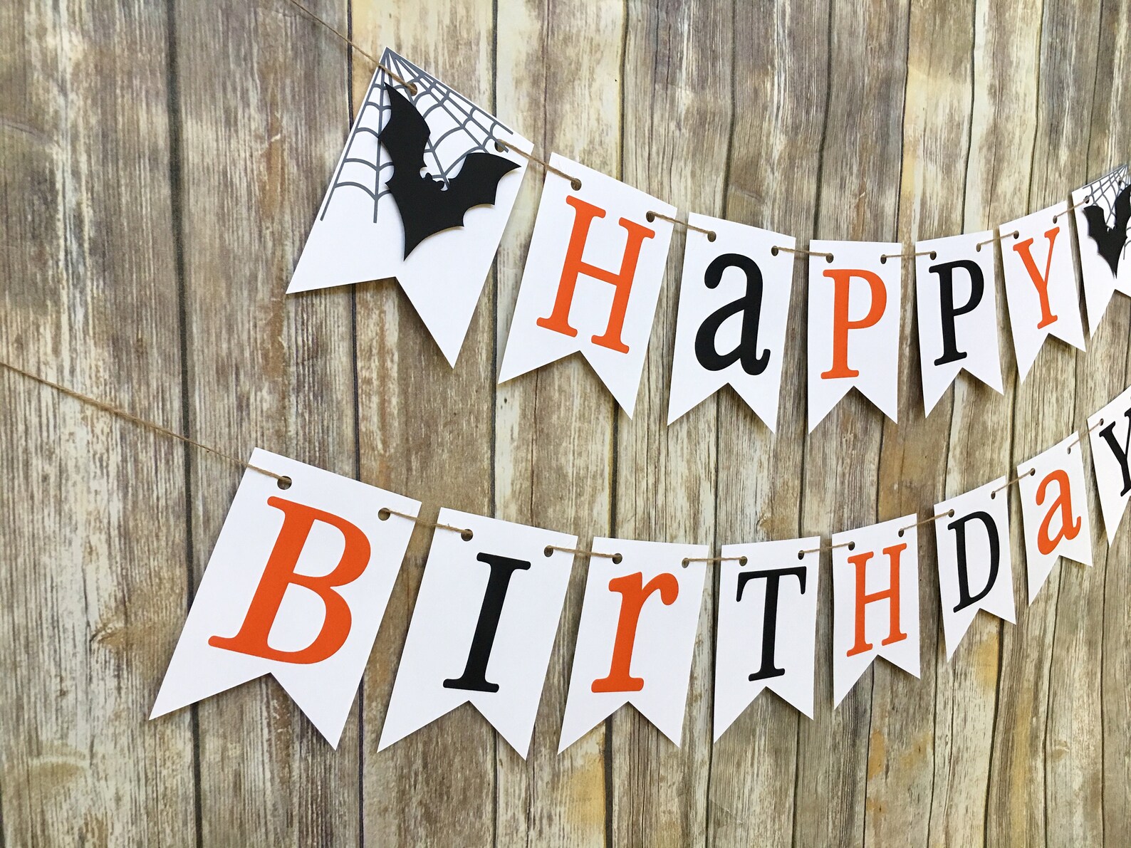 Happy Birthday Halloween Banner Halloween Banner First | Etsy