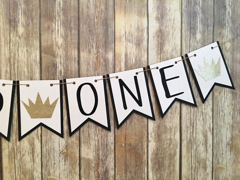 Wild One Banner, Where The Wild Things Are Inspired Banner, One Banner, First Birthday, Photo Prop image 6