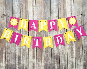 Sunshine Birthday Banner, You Are My Sunshine, First Birthday, Photo Prop
