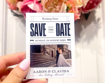Save the Date Magnets, Wedding Magnets, Photo Save the Date, Custom Magnets, Photo Invitation