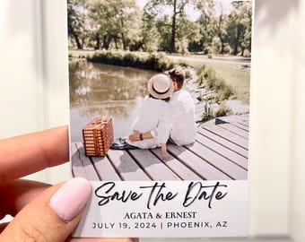 Save the Date Magnets, Wedding Magnets, Photo Save the Date, Custom Magnets, Photo Invitation