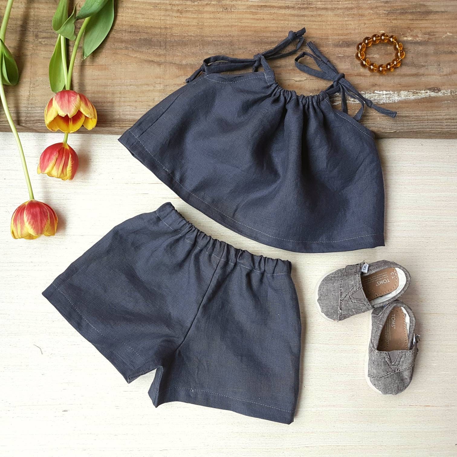 Baby Girl Clothes Linen Baby Clothes Baby Summer Outfit Etsy