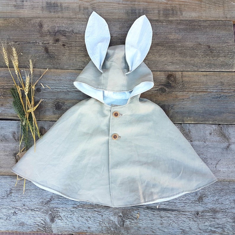 Linen Bunny Rabbit Cape fully Lined with Hemp and handmade Etsy