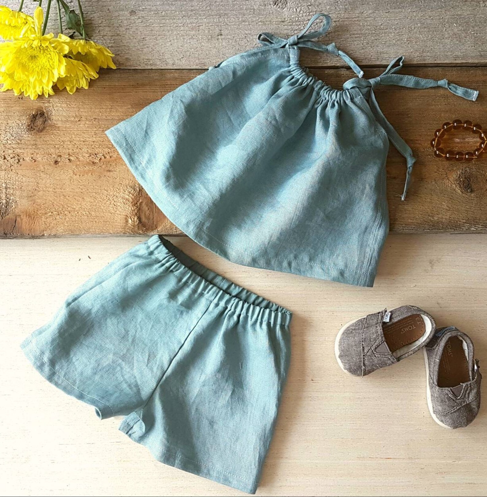 Baby Girl Clothes Linen Baby Clothes Baby Summer Outfit Etsy