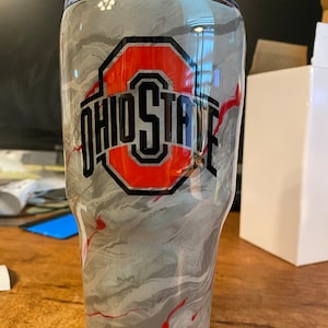 Ohio State Buckeyes 16 oz Silicone Scarlet Pint Glass