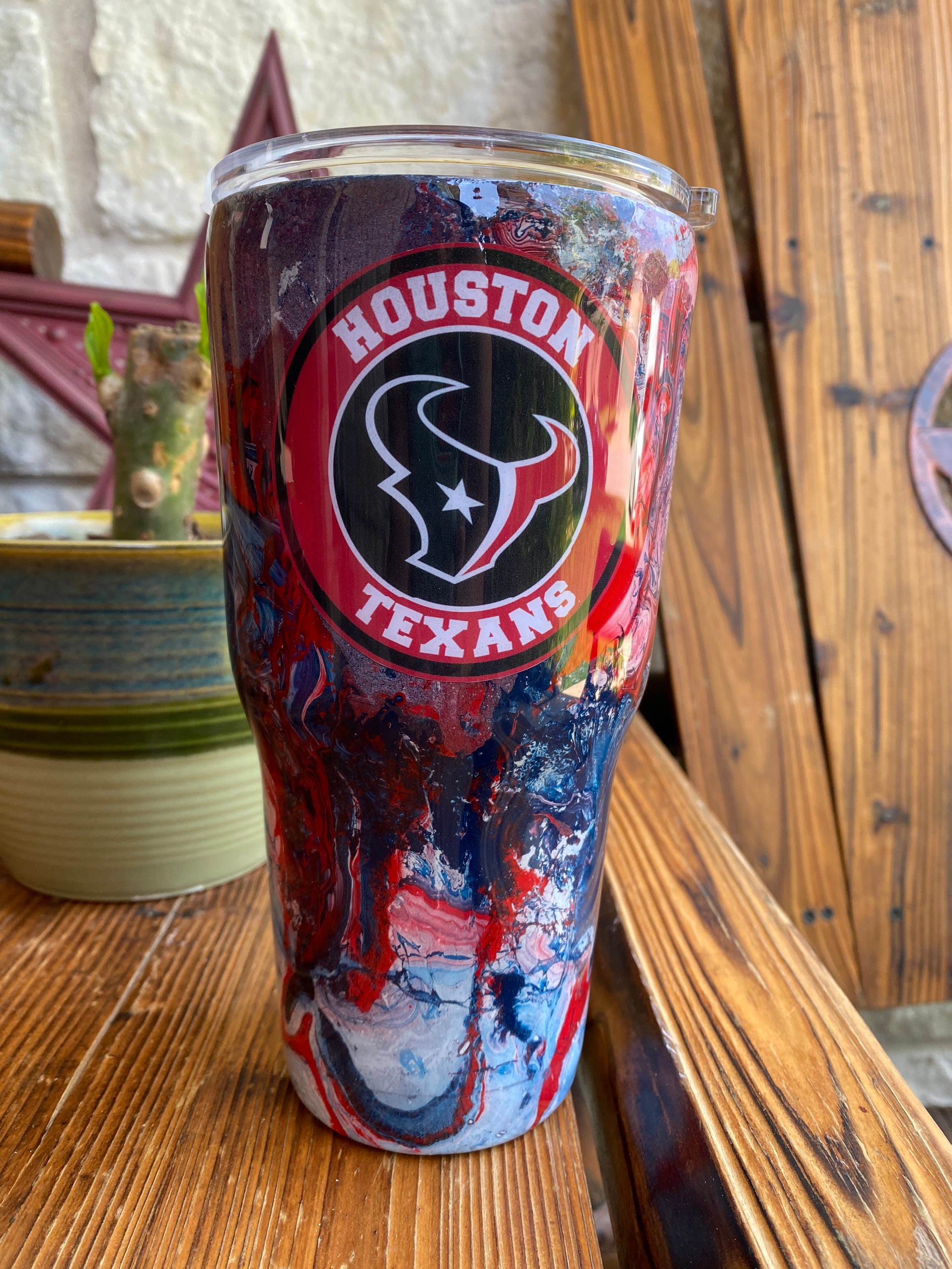 The Memory Company Houston Texans 18oz Coffee Tumbler with Silicone Grip