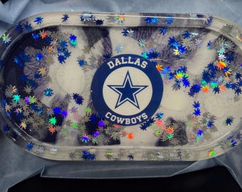 Dallas Cowboys Custom Rolling Tray Set With Grinder