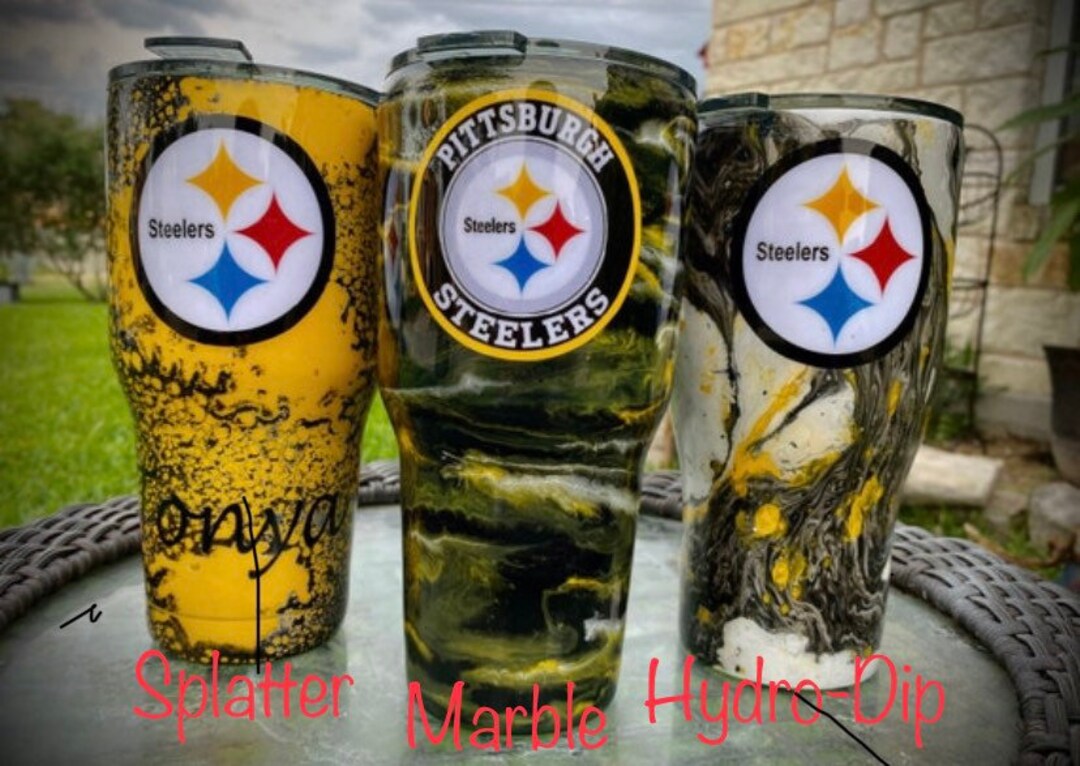 Pittsburgh Steelers 16oz Silicone Cup Smoke Design – Jenny's Gift Baskets