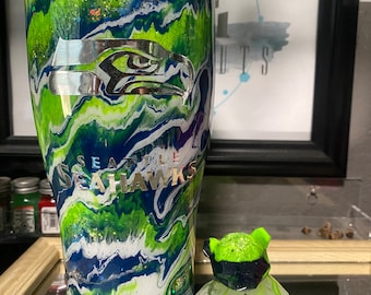 Seattle Seahawks Inspired Tumbler