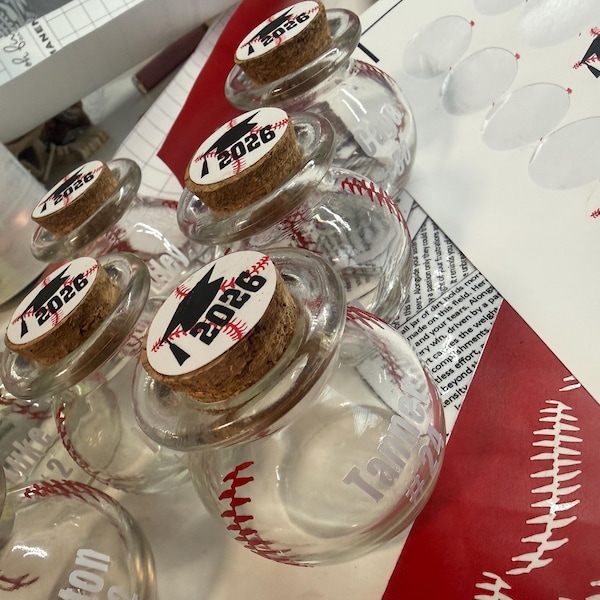 CLEAR-Baseball/Softball Dirt Jars