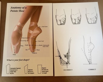 pointe shoes etsy