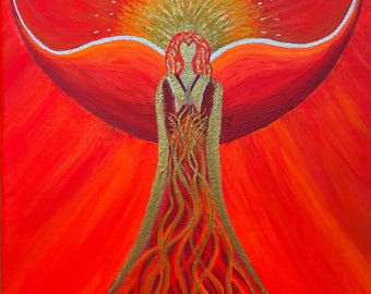 Commissioned Personal Angel Paintings. Choose your own colours and healing qualities. Bespoke original designs.